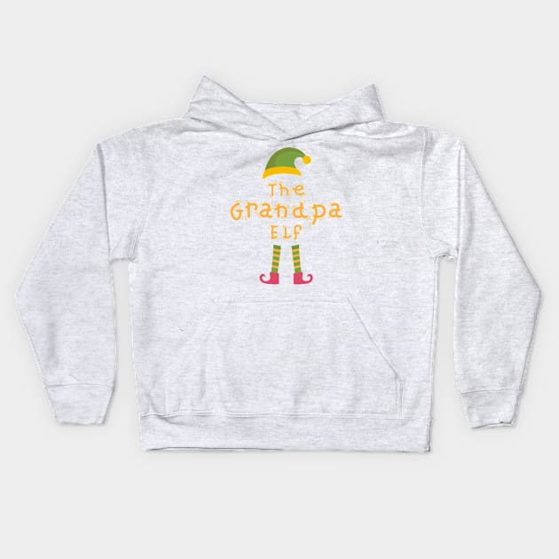 Merry Christmas Grandpa Kids Hoodie by designdaking